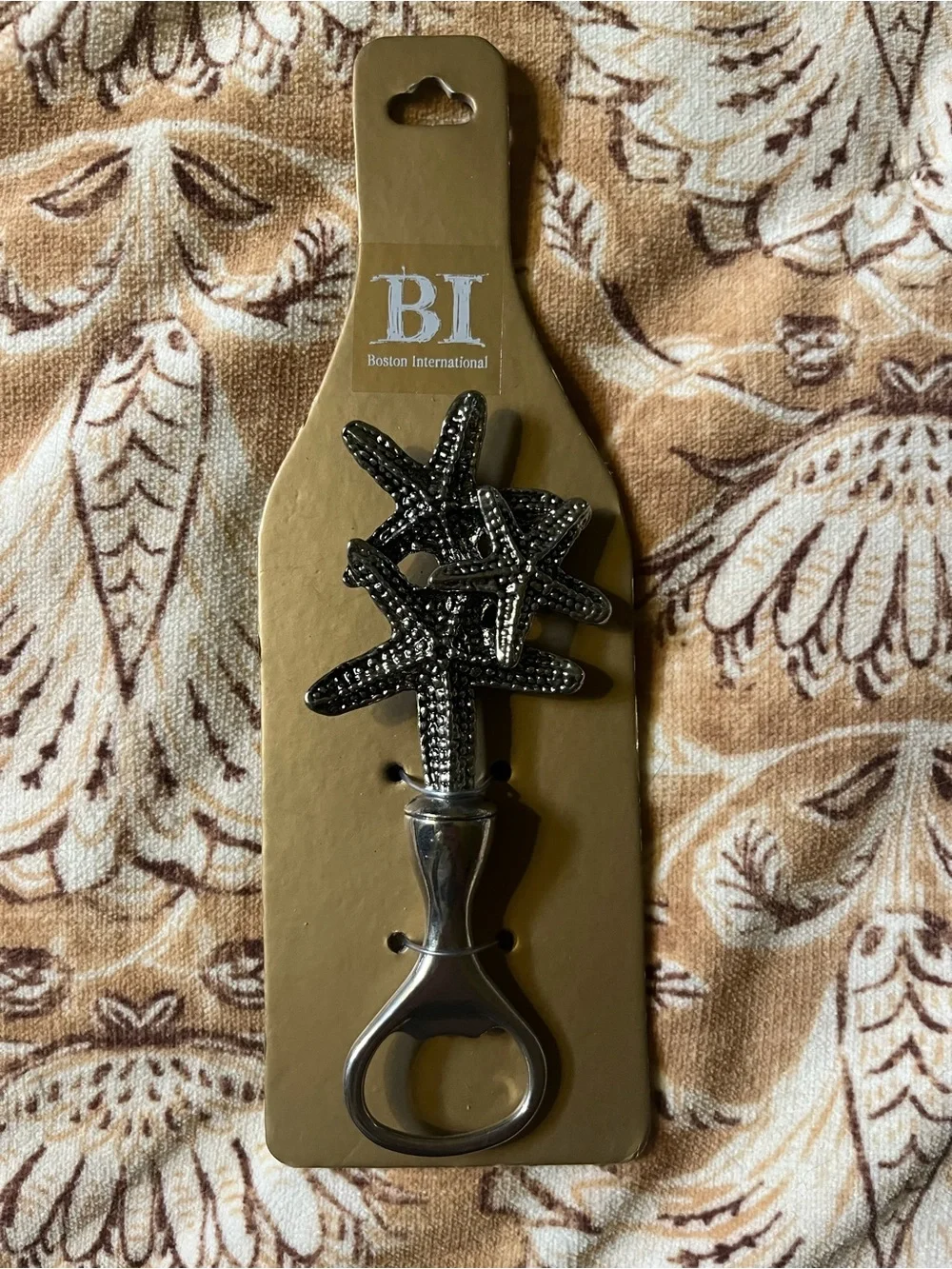 Silver Starfish Bottle Opener